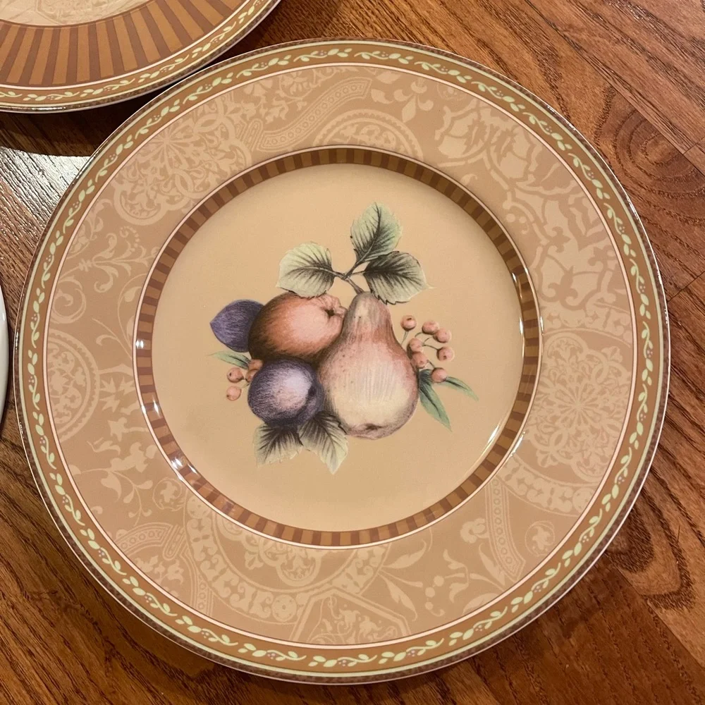 3 New Fitz and Floyd classic choices Tuscany 9” salad plates